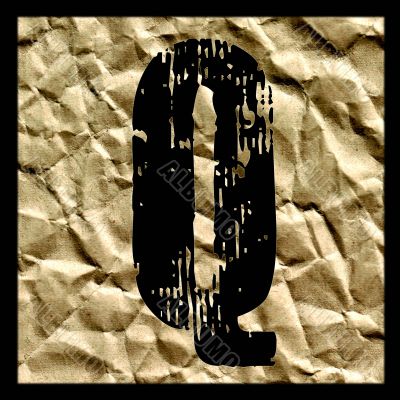 One letter of golden alphabet