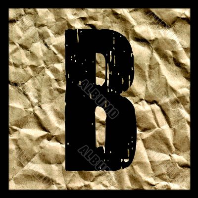 One letter of golden alphabet