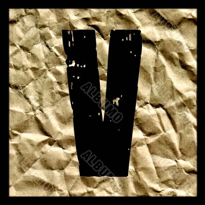 One letter of golden alphabet