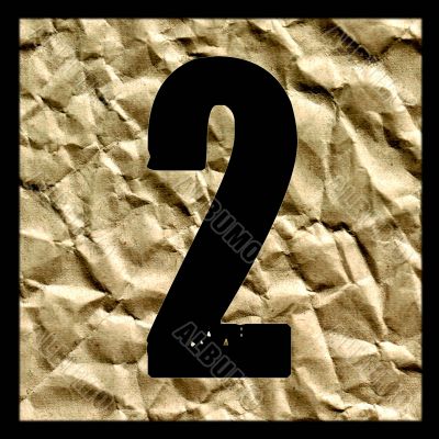 number on the paper.