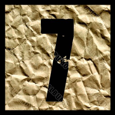 number on the paper.