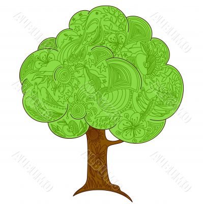 background with tree