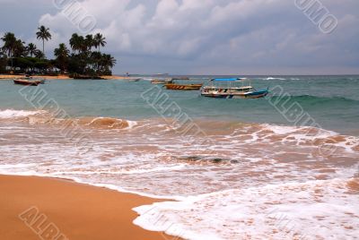 Hikkaduwa Beach in Sri Lanka