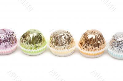 Round sweetmeats in brilliant packing