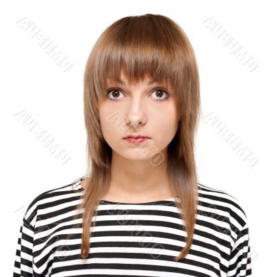 Portrait of the beautiful girl