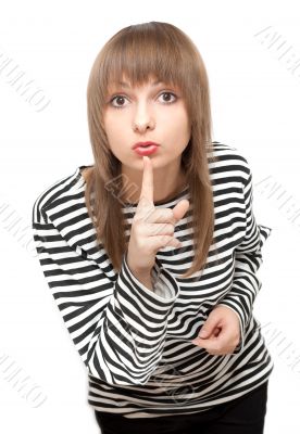 Portrait of the beautiful girl