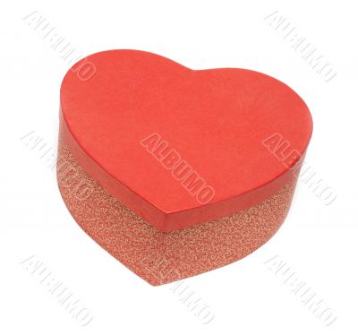 Gift box in form heart