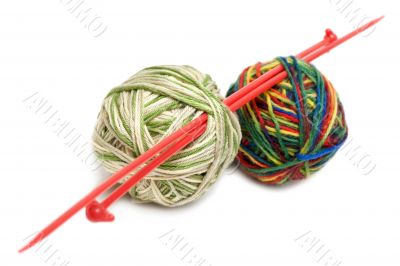 Two balls for knitting