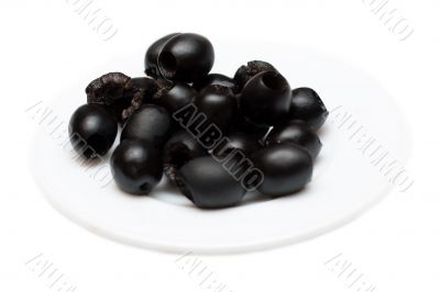 Olives on plate
