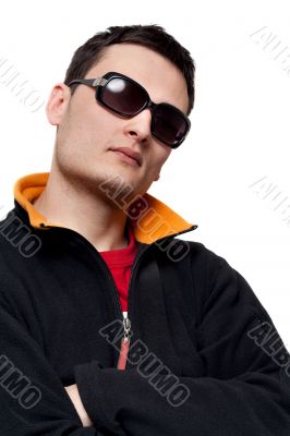 Portrait men in sunglasses