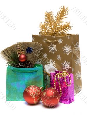 Gift and new year`s embellishment 