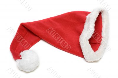 Red cristmas hubcap santa