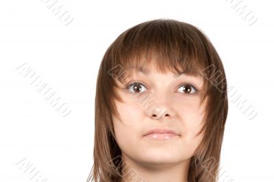 Portrait of the young beautiful girl