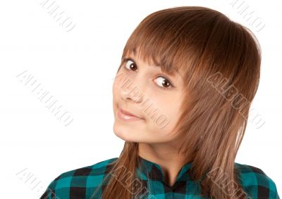 Portrait of the young beautiful girl