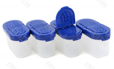 Saltcellars from translucent plastic