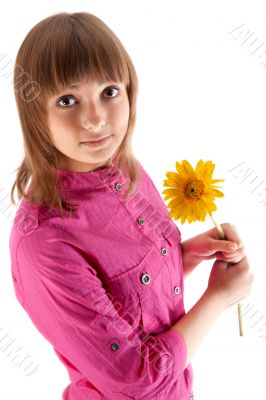 Portrait of the beautiful girl