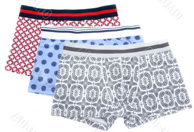 Three male undershorts