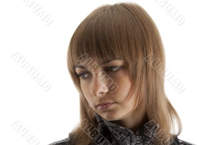 Portrait of the beautiful young girl