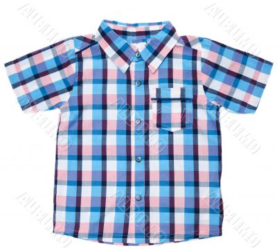 Plaid baby shirt