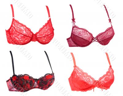 Collage from four bra
