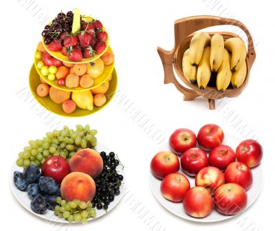 &ETH;&iexcl;ollage from fruit on plate