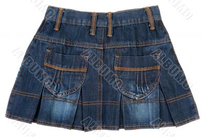 Jeans mini skirt insulated