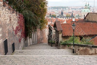 View of Prague from the top