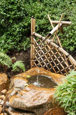 Bamboo fence and pipe