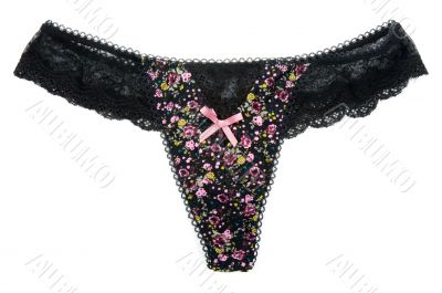 Black feminine panties