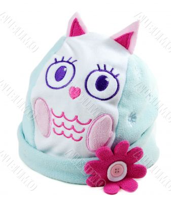 Blue nursery hat with drawing mug