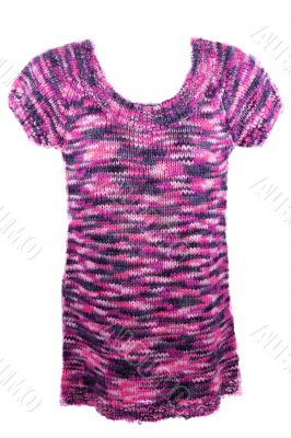 Knitted feminine lilac gown