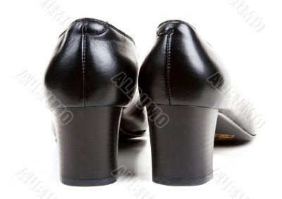 Black feminine varnished loafers