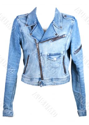 Jeans jacket in zipper