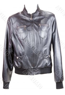 Black leather jacket