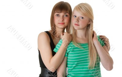 Portrait of two friends