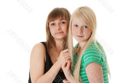 Portrait of two friends