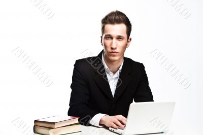 Man with laptop