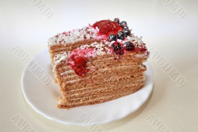 cake on a plate