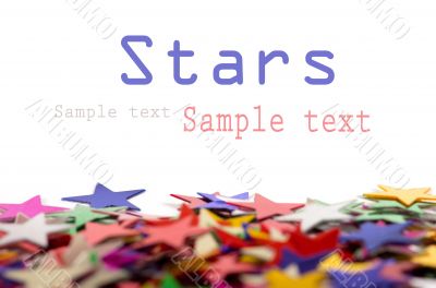 Colored stars background