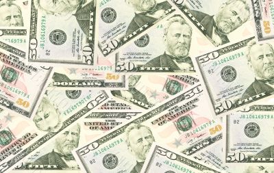 Dollars seamless background. High resolution seamless texture.