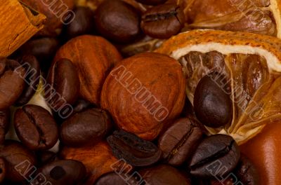 coffee beans and nuts