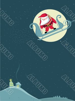 Santa skydiving