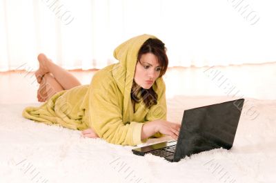woman with laptop
