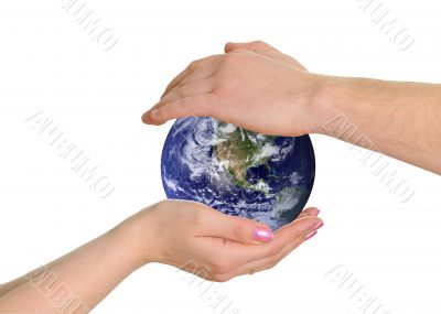 earth in hands
