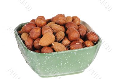 hazelnuts and almond