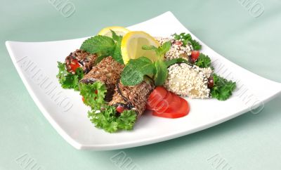 Rolled eggplant
