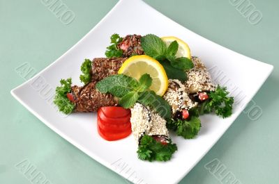 Rolled eggplant