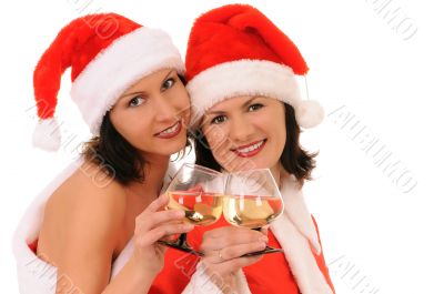 two woman santa