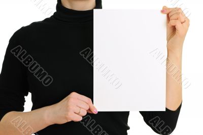 empty sheet of paper