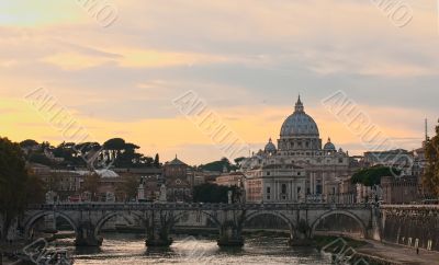 view on St Peter Basilica 